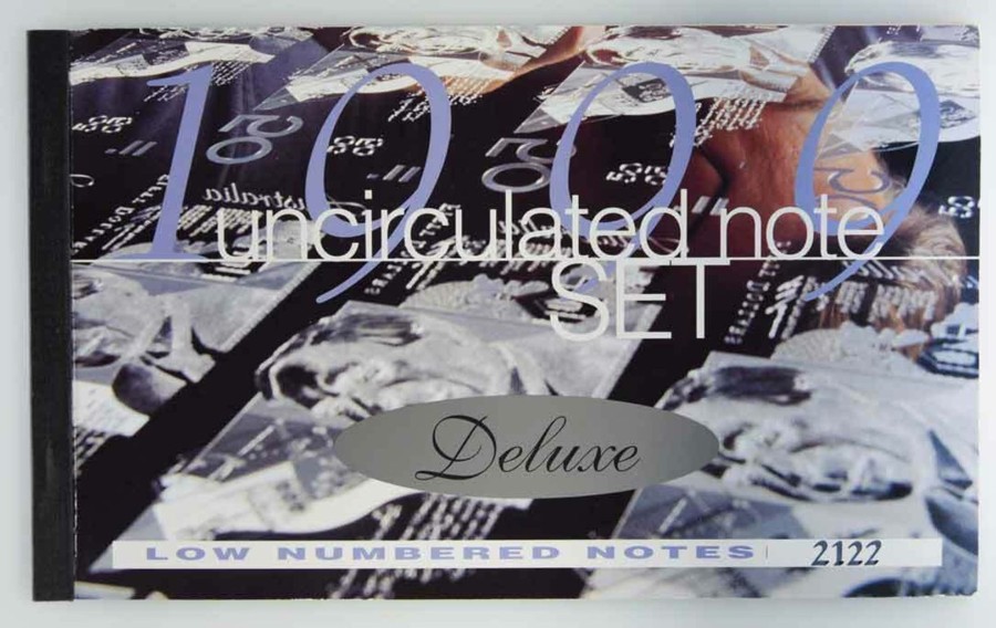 Banknotes NPA | 1999 Decimal Dated Annual Issue Deluxe Set. Black Serials.