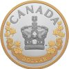 Premium Bullion Royal Canadian Mint | Royal Canadian Mint 2022 The Imperial State Crown Queen Elizabeth Ii 23.17 G .9999 Silver Gold Plated Proof Coin