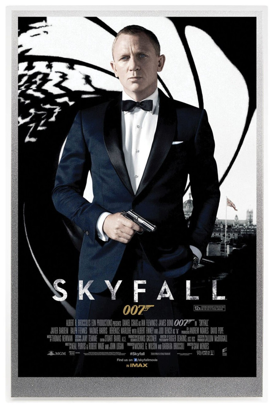 Perth Mint Perth Mint | 2020 5G Silver Foil 007 James Bond Movie Poster Skyfall