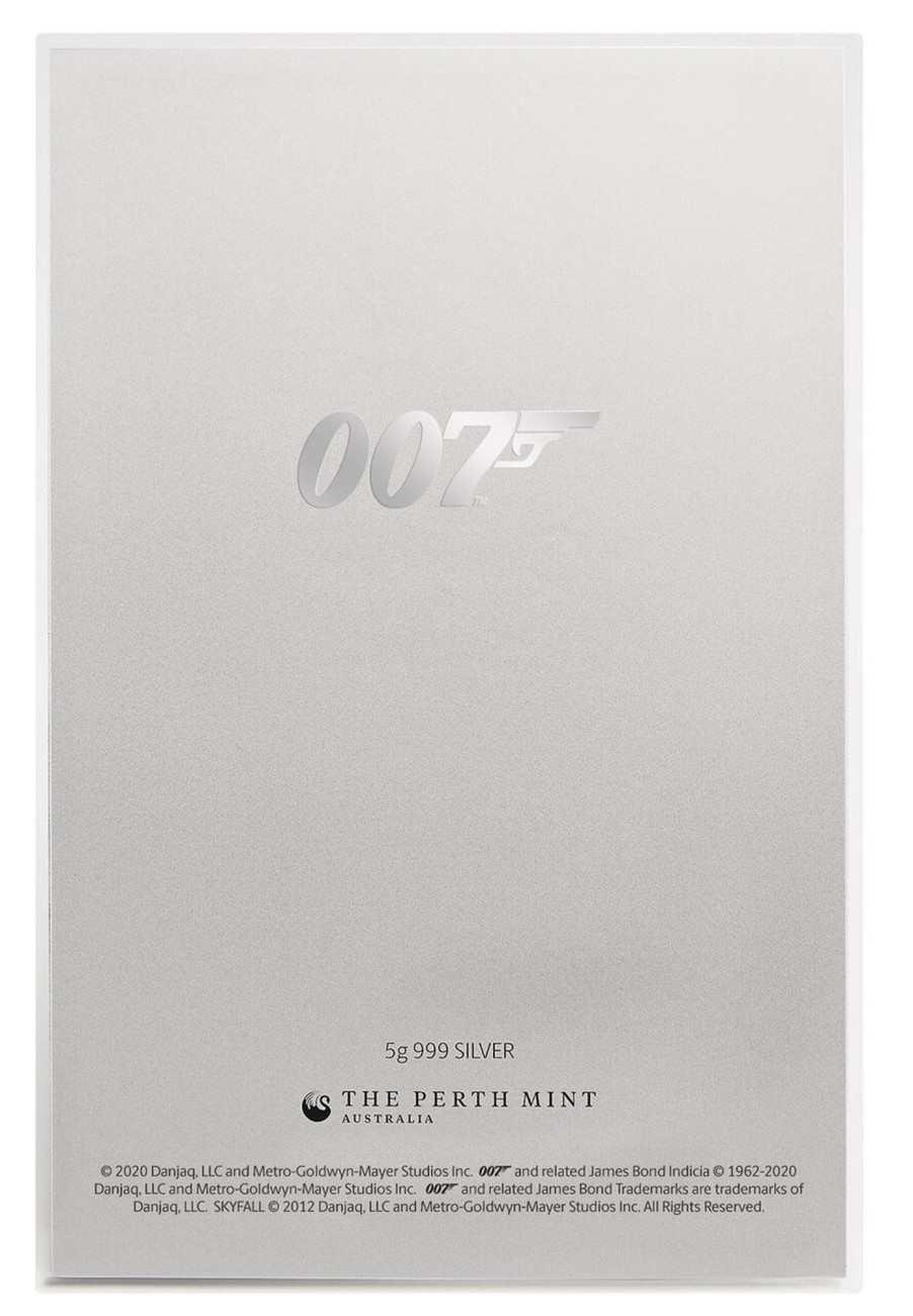 Perth Mint Perth Mint | 2020 5G Silver Foil 007 James Bond Movie Poster Skyfall