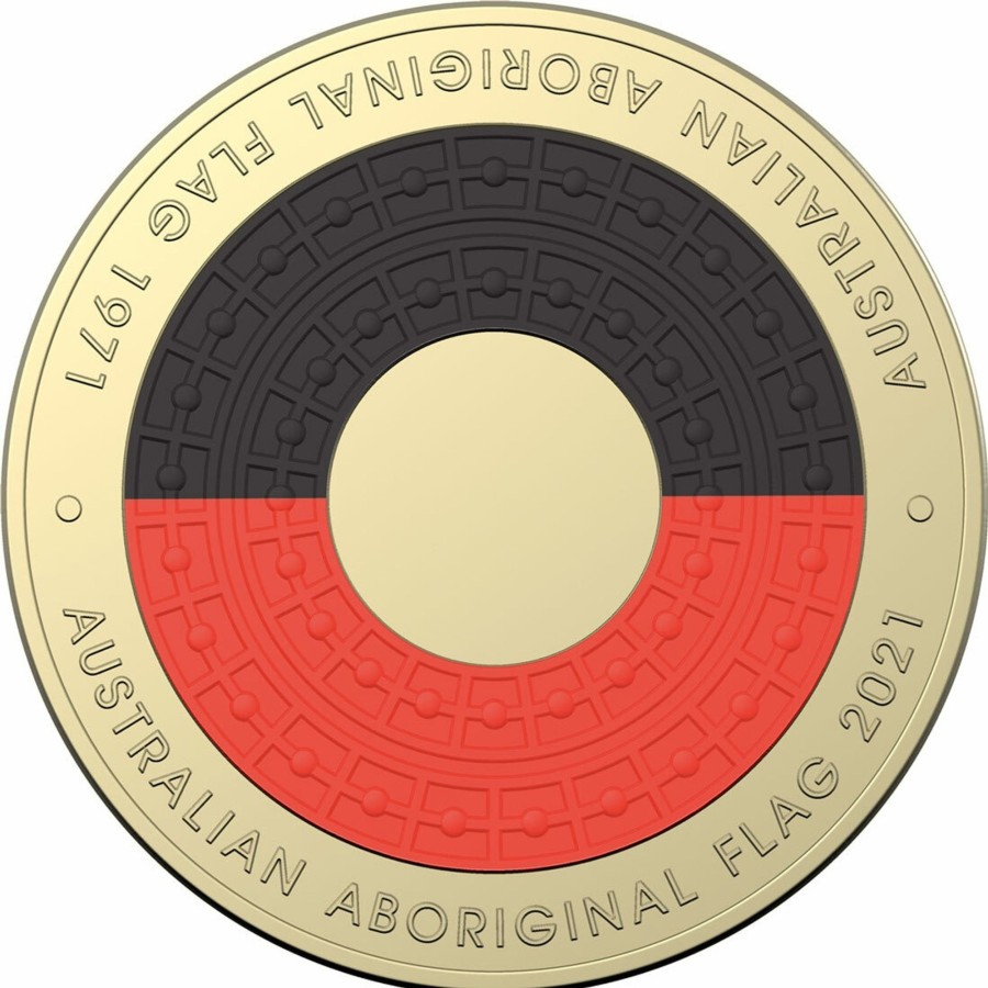 Royal Australian Mint Royal Australian Mint | 2021 Six Coin Uncirculated Year Set - Aboriginal Flag