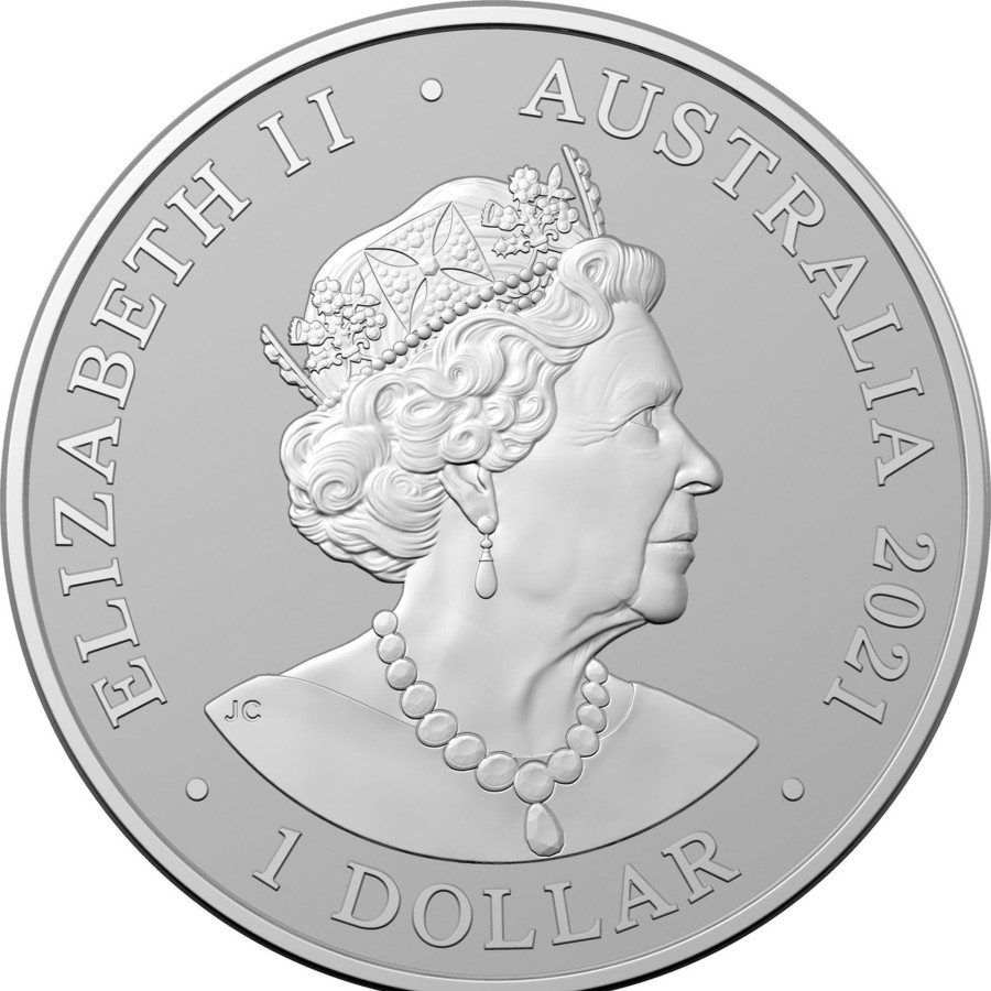 Premium Bullion Royal Australian Mint | 2021 1Oz .999 Silver Bu Coin Australia'S Most Dangerous - Great White Shark