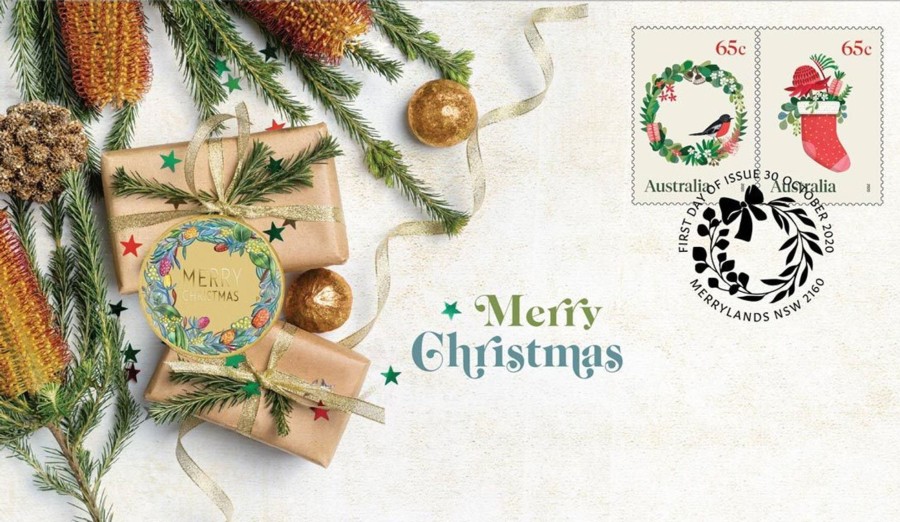 Pnc Perth Mint | 2020 Stamp & Coin Cover - Merry Christmas