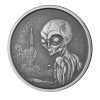 Premium Bullion Scottsdale Mint | 2021 5 Cedis 1Oz .999 Antique Silver Bu Coin - Ghana Alien