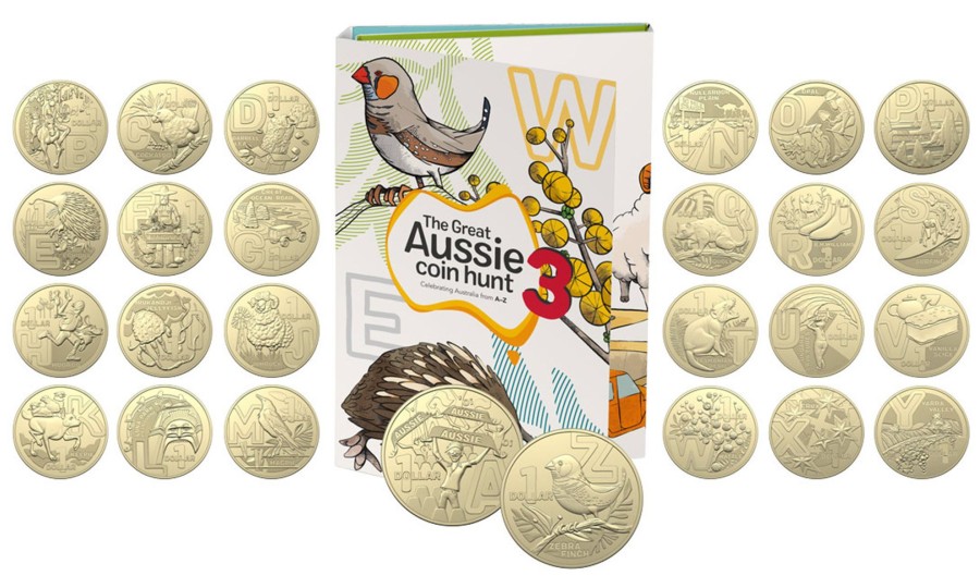 Royal Australian Mint Australia Post | The Great Aussie Coin Hunt 3 - 2022 26 Coin Tube And Collector'S Folder