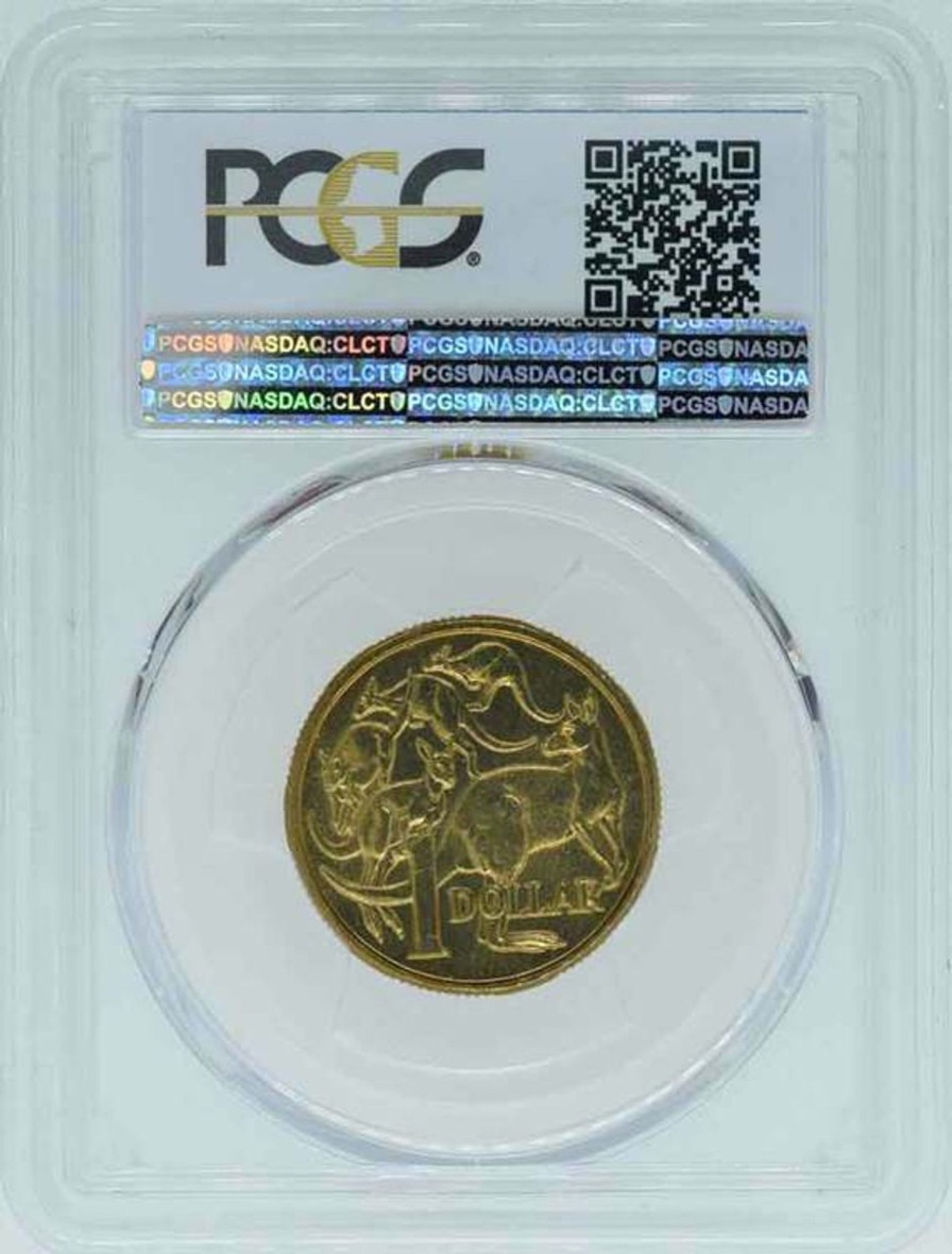 Pcgs Royal Australian Mint | 1985 $1 Australian One Dollar Mob Of Roos Pcgs Ms66 #1