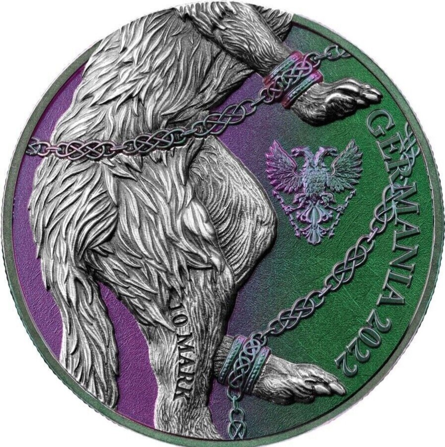 Premium Bullion Germania Mint | Germania Beasts Fenrir 2 Oz Silver Bu