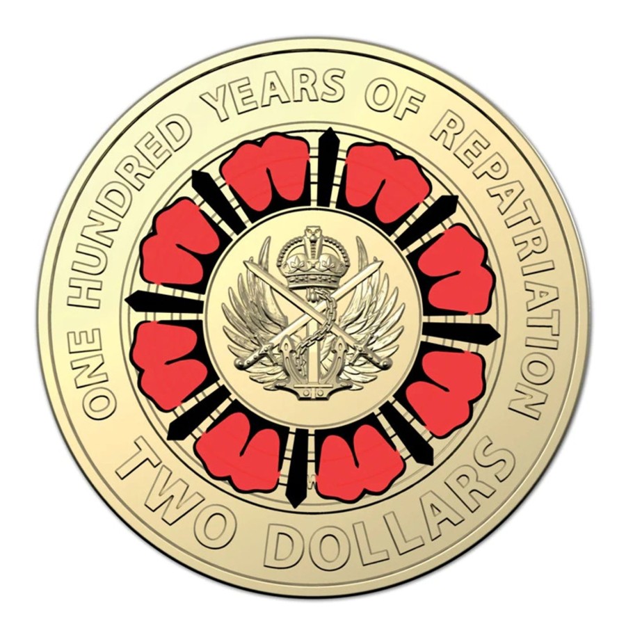 Royal Australian Mint Royal Australian Mint | Royal Australian Mint 100 Years Of Repatriation Coloured $2 Unc Coin 2019