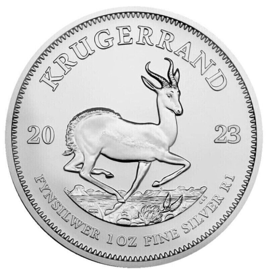 Premium Bullion South African Mint | South African Mint 2023 Krugerrand 1Oz .999 Silver Bu Coin