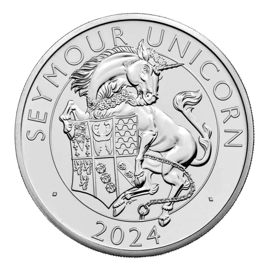 World Coins Royal Australian Mint | Royal Mint The Seymour Unicorn 5 Pound 2024 Brilliant Unc Coin