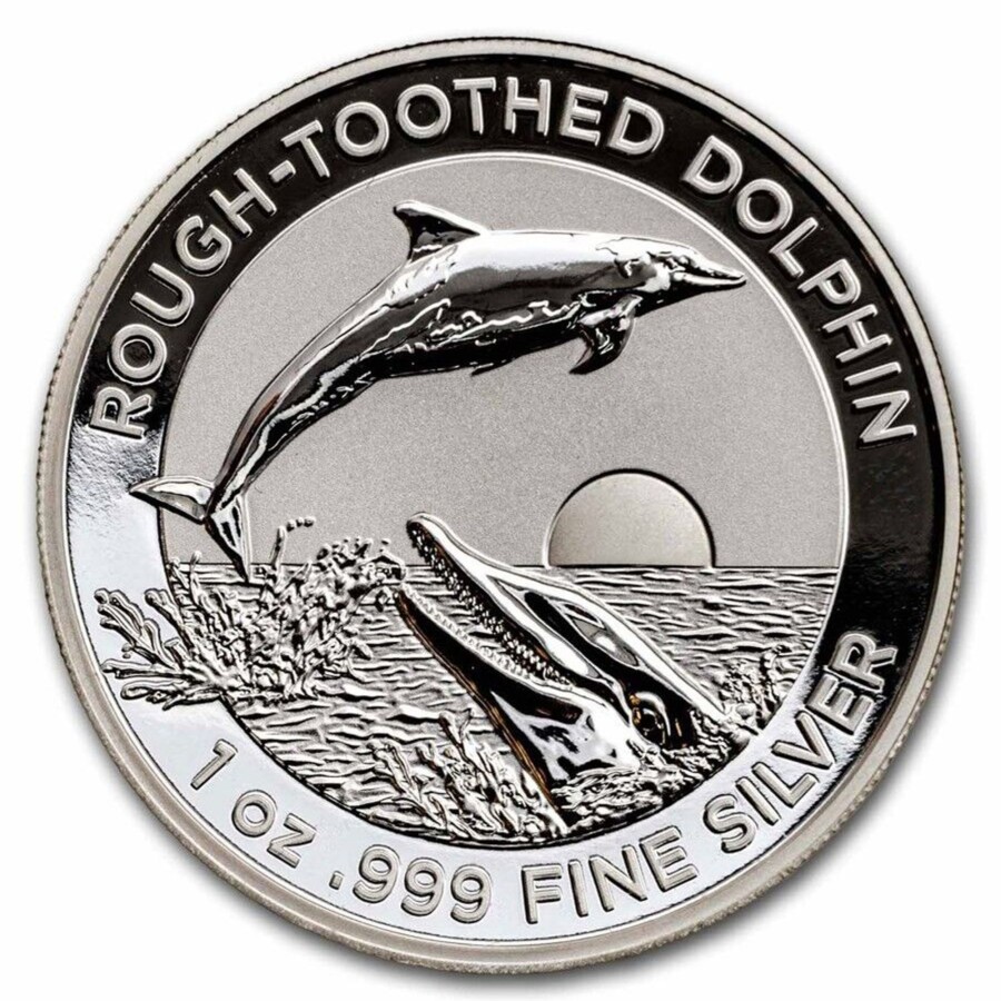 Premium Bullion Royal Australian Mint | Royal Australian Mint 2023 $5 Rough-Toothed Dolphin 1 Oz Silver High Relief Coin