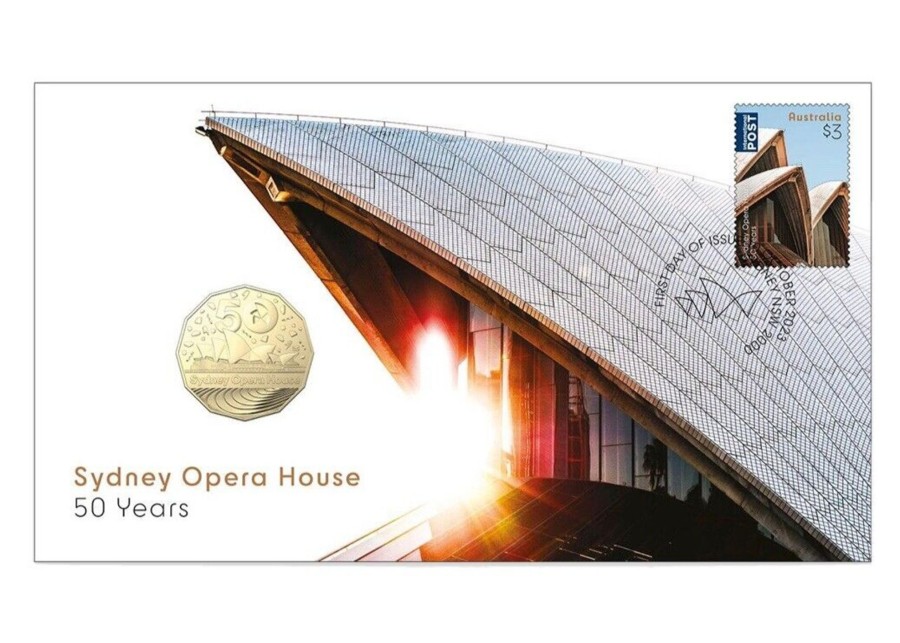 Pnc Royal Australian Mint | Australia Post | Royal Australian Mint 2023 50C Unc Coin Sydney Opera House Pnc