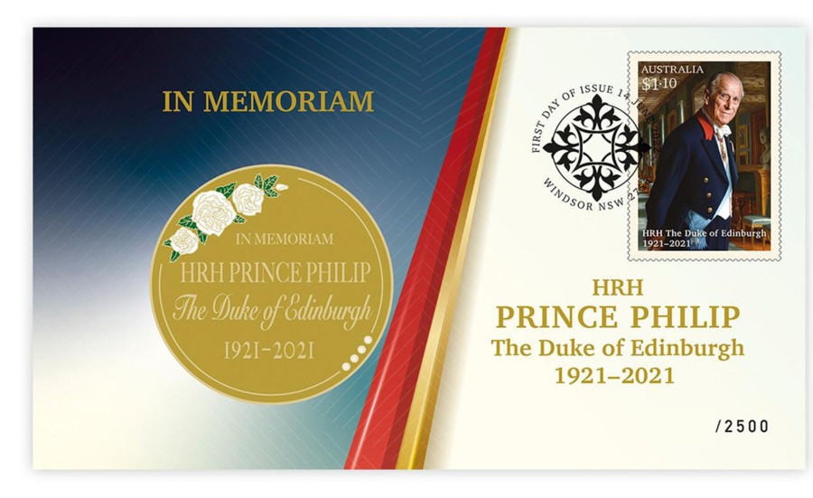 Pnc Australia Post | In Memoriam: Hrh Prince Philip Stamp And Medallion Cover