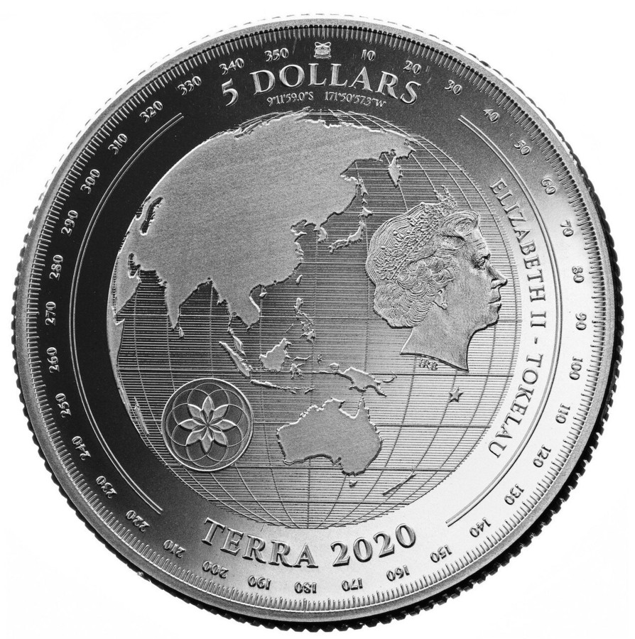 Premium Bullion Pressburg Mint | 2020 Tokelau Terra 1Oz .999 Silver Bu Coin