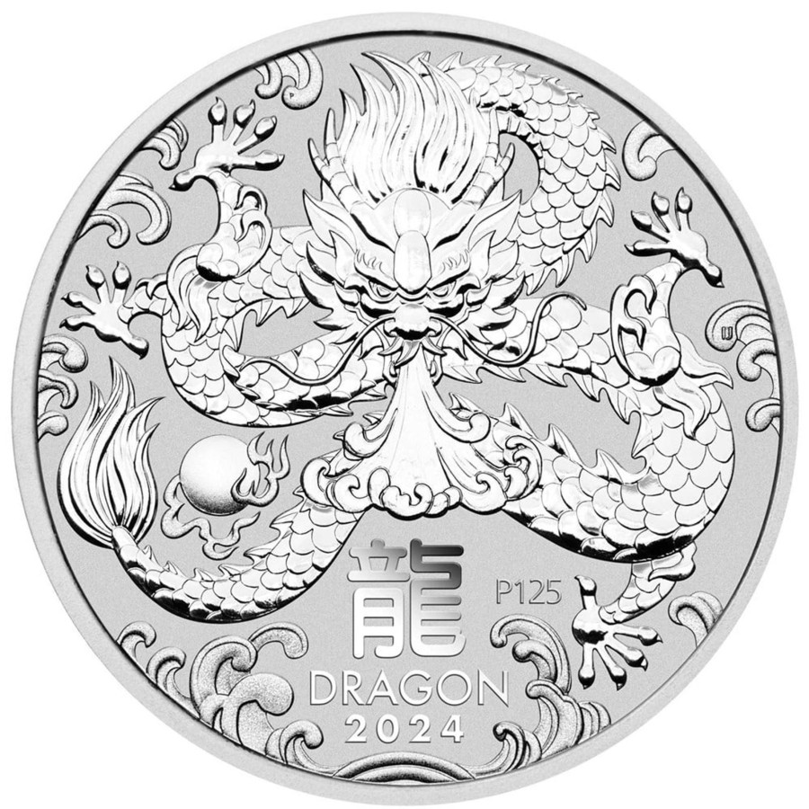 Perth Mint Perth Mint | Perth Mint Year Of The Dragon 2024 1 Oz Silver Bullion Coin