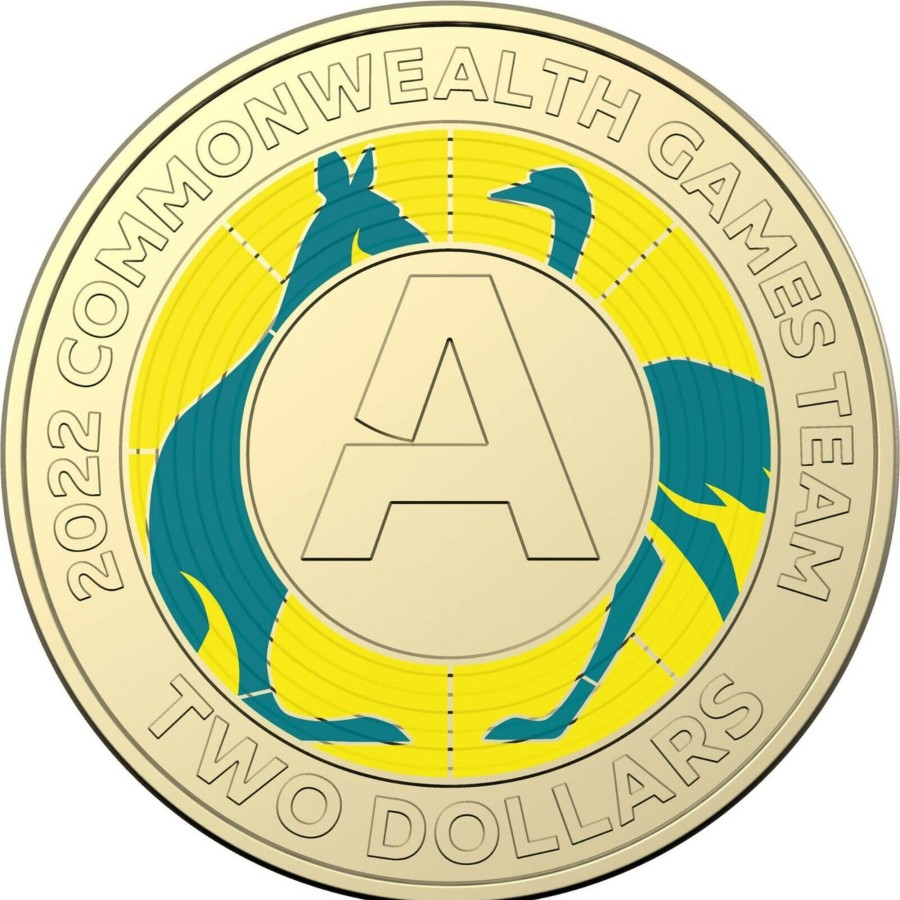 Royal Australian Mint Royal Australian Mint | Royal Australian Mint Commonwealth Games Team A 2022 $2 Coin