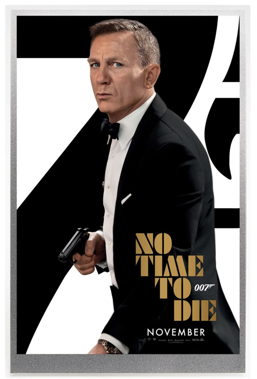 Perth Mint Perth Mint | 2020 5G Silver Foil 007 James Bond Movie Poster No Time To Die