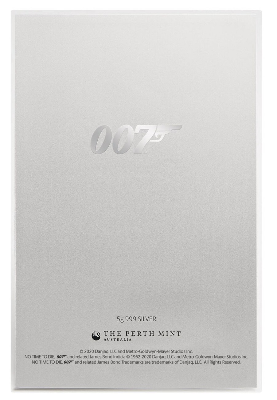 Perth Mint Perth Mint | 2020 5G Silver Foil 007 James Bond Movie Poster No Time To Die