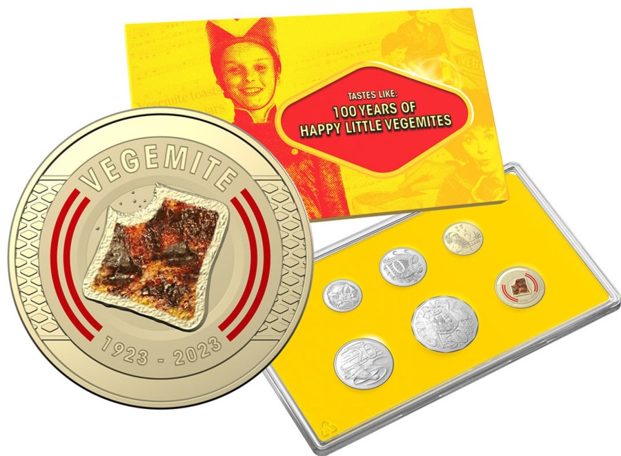 Royal Australian Mint Royal Australian Mint | 100 Years Of Happy Little Vegemites 2023 Six-Coin Uncirculated Year Set