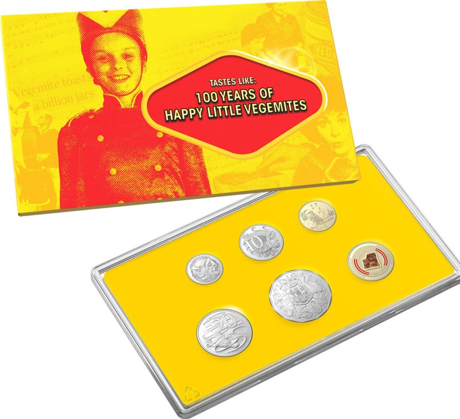 Royal Australian Mint Royal Australian Mint | 100 Years Of Happy Little Vegemites 2023 Six-Coin Uncirculated Year Set