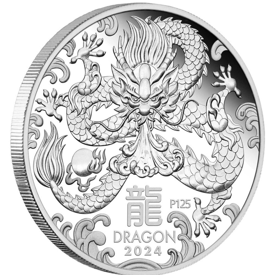 Perth Mint Perth Mint | Perth Mint Year Of The Dragon 2024 1/2 Oz Silver Proof Coin - Lunar Series Iii