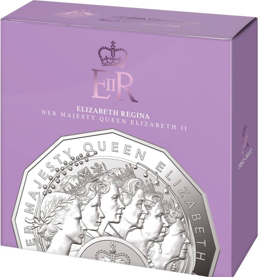 Royal Australian Mint Royal Australian Mint | Royal Australian Mint Elizabeth Regina - Hm Queen Elizabeth Ii Commemoration 2023 50C Proof Coin