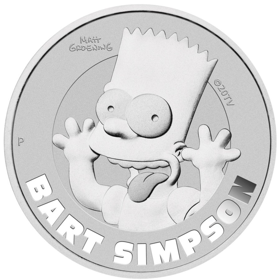 Perth Mint Perth Mint | 2022 1Oz Silver Coin In Card - Bart Simpson