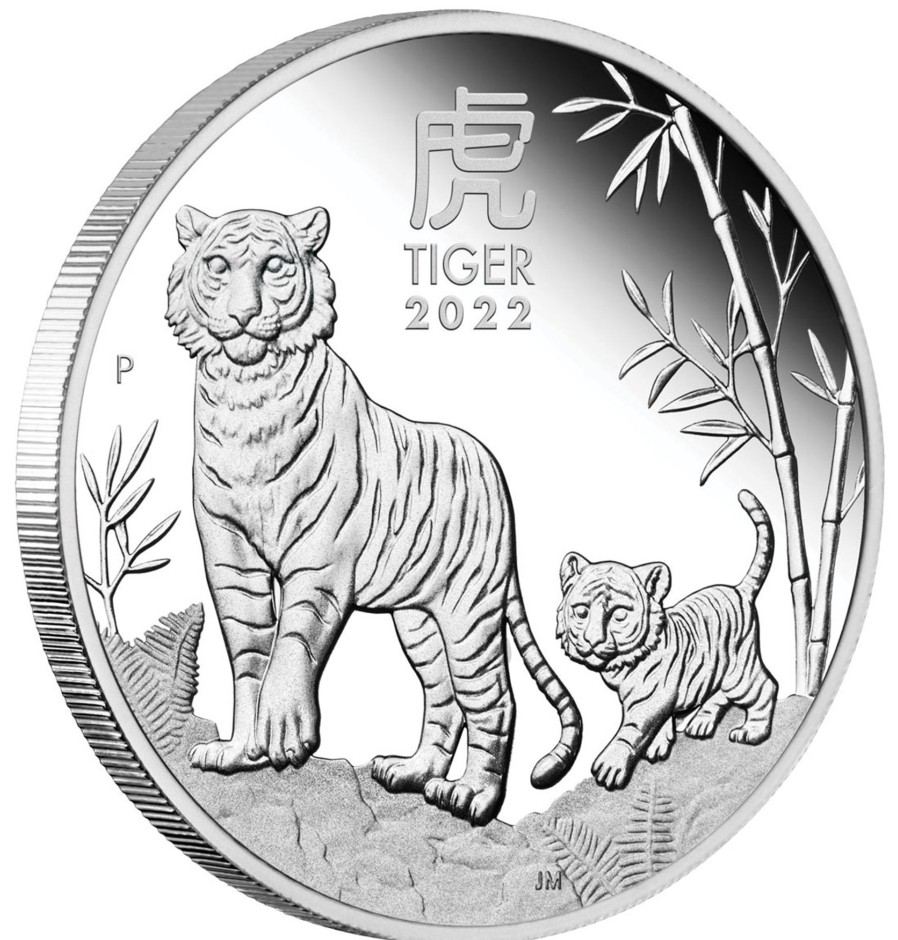 Perth Mint Perth Mint | 2022 Year Of The Tiger 1/2Oz Silver Proof Coin