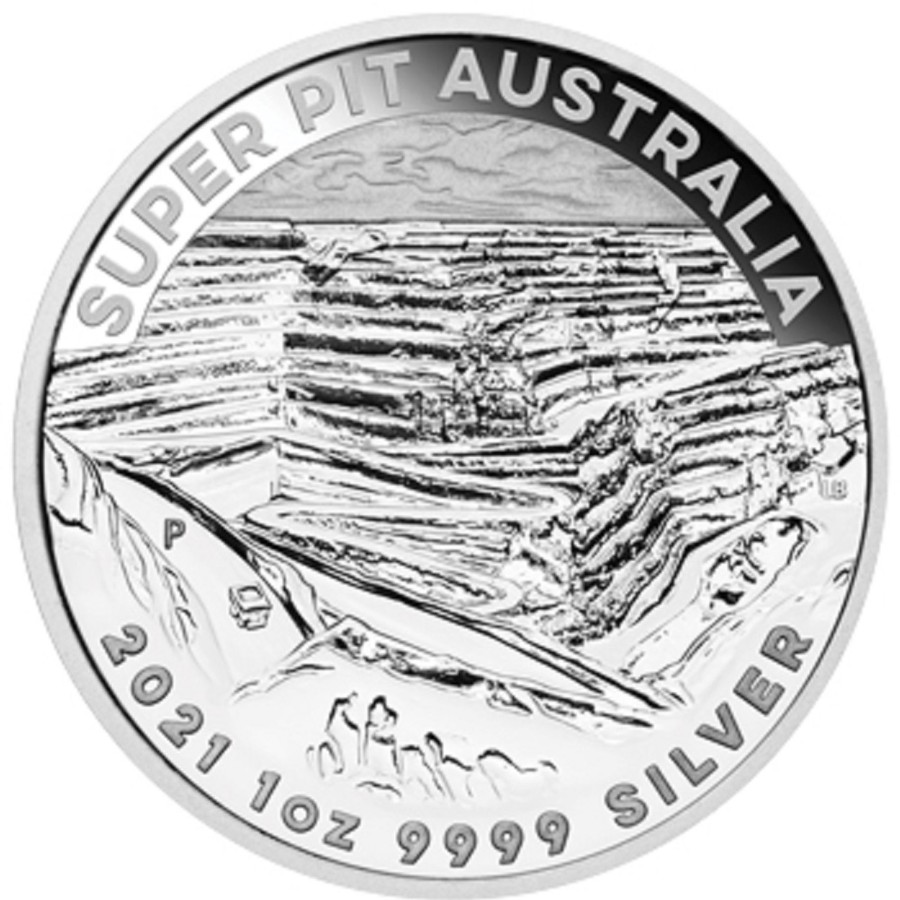 Premium Bullion Perth Mint | 2021 1Oz .9999 Silver Bu Coin - Super Pit