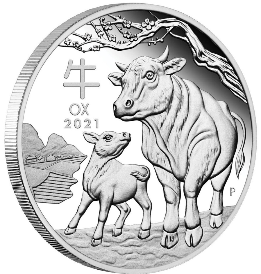 Perth Mint Perth Mint | 2021 Year Of The Ox 1/2Oz Silver Proof Coin