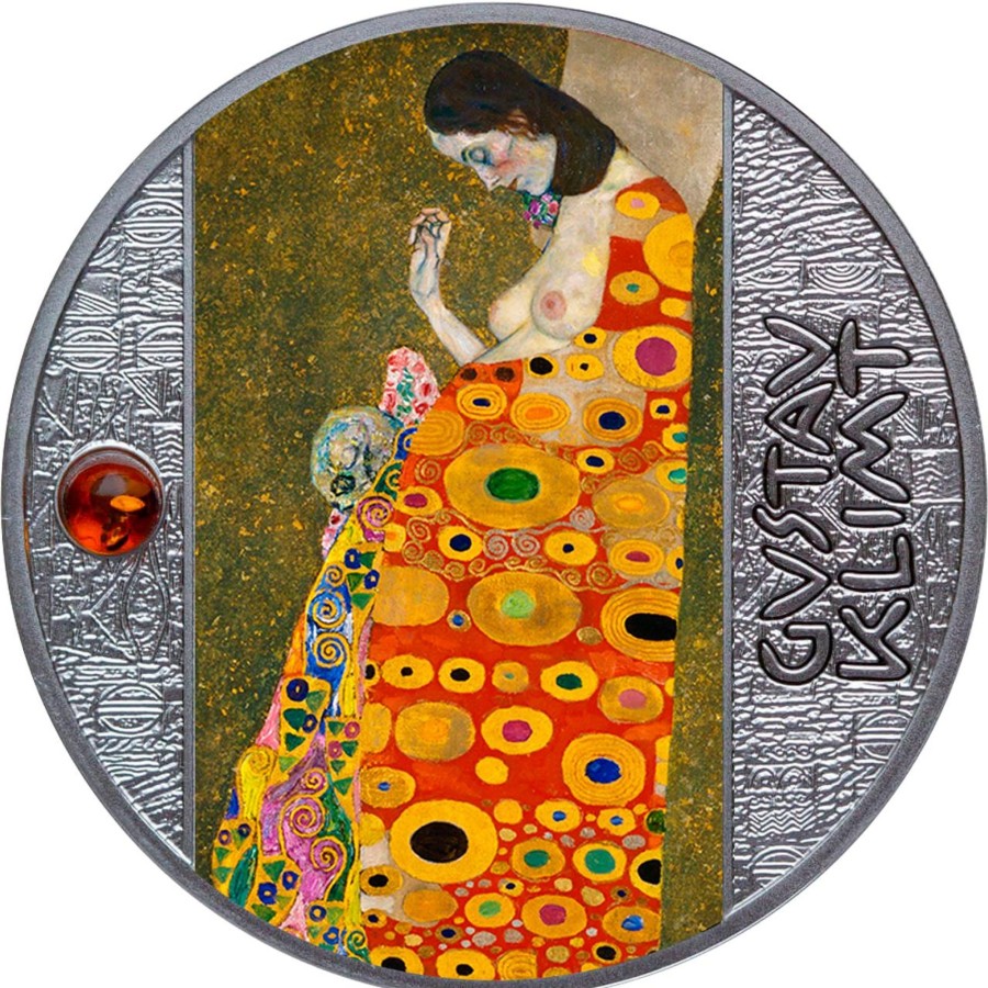 World Coins Mint of Poland | 2022 Cameroon 500 Francs 17.5G Silver Proof Coin - Gustav Klimt "Hope Ii"