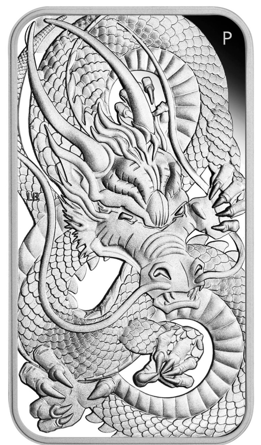 Perth Mint Perth Mint | 2021 1Oz Silver Proof Rectangular Coin - Dragon