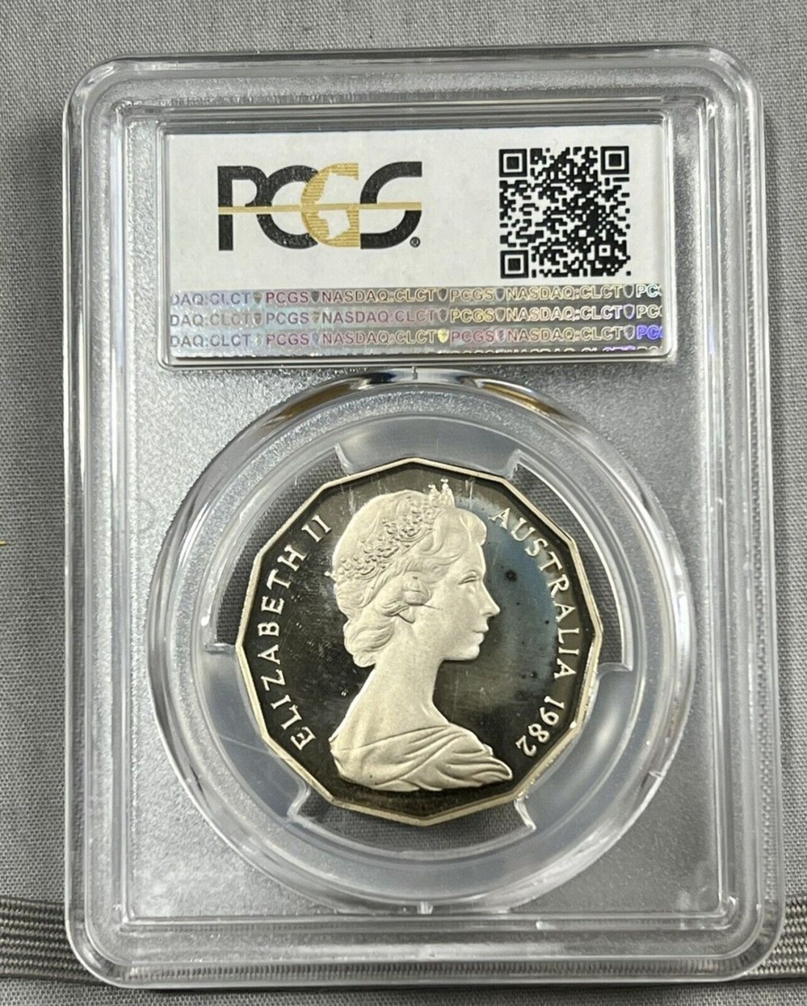 Pcgs Royal Australian Mint | 1982 Australian 50C Commonwealth Games Pcgs Pr68Dcam Proof Coin