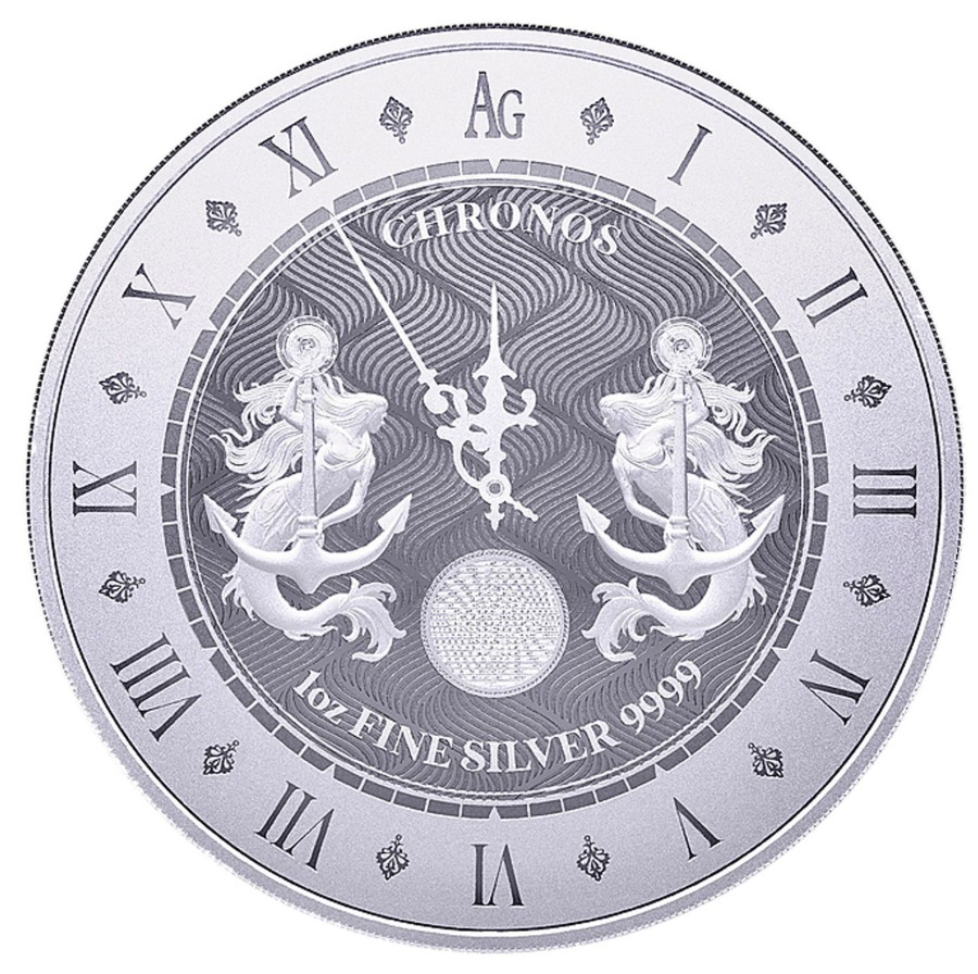 Premium Bullion Pressburg Mint | 2021 Tokelau 1Oz .9999 Silver Bu Coin - Chronos