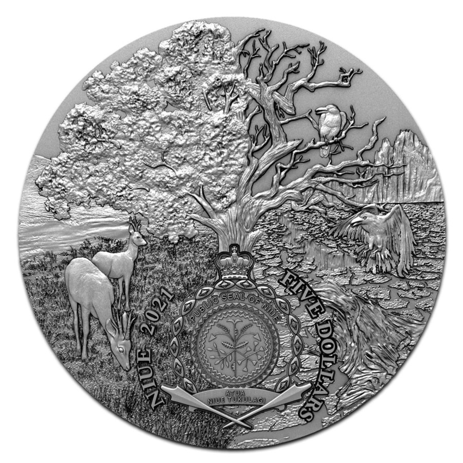 World Coins Mint of Poland | 2021 Niue $5 2Oz Silver Coin - Angels And Demons - Lucifer