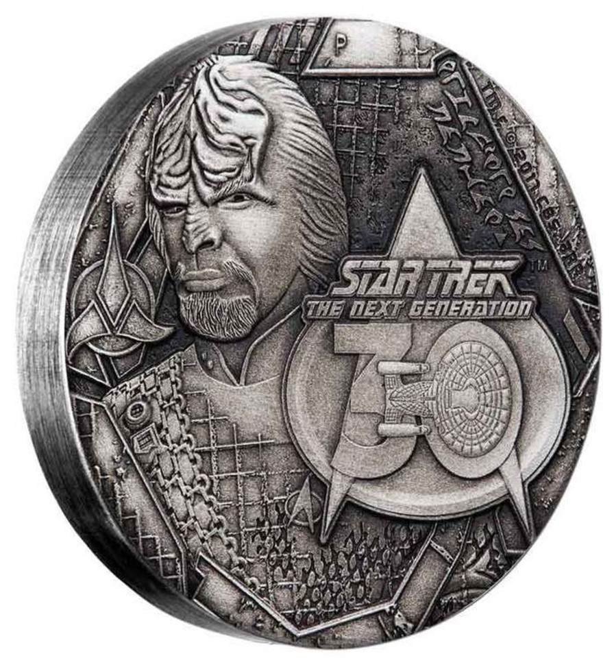 Perth Mint Perth Mint | 2017 $2 Star Trek Klingons 2Oz Silver Antique Coin