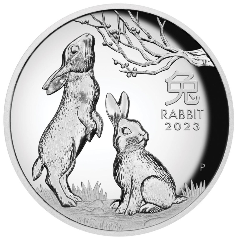 Perth Mint Perth Mint | Year Of The Rabbit 2023 1Oz Silver Proof High Relief Coin