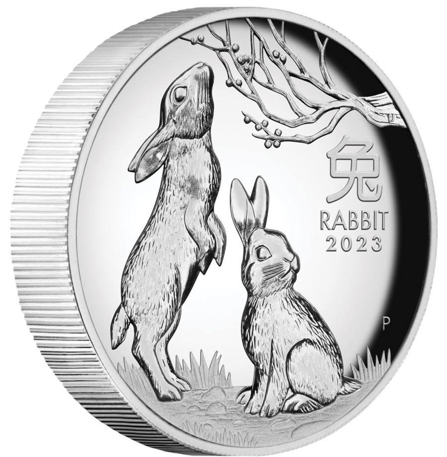 Perth Mint Perth Mint | Year Of The Rabbit 2023 1Oz Silver Proof High Relief Coin