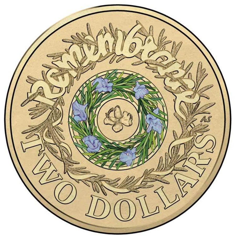 $2 Coins Royal Australian Mint | 2017 $2 Albr Coloured Coin -Remembrance Day- Ex Mint Roll