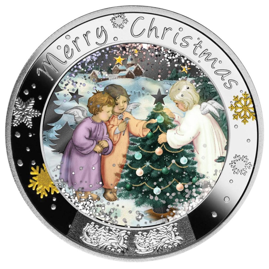 World Coins Mint of Poland | Merry Christmas 2022 Niue $1 17.5 G Silver Proof Coin