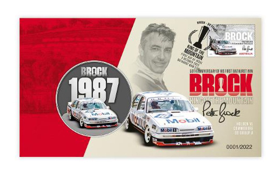 Pnc Australia Post | 1987 Holden Vl Commodore Brock 50 Years Stamp And Medallion Cover