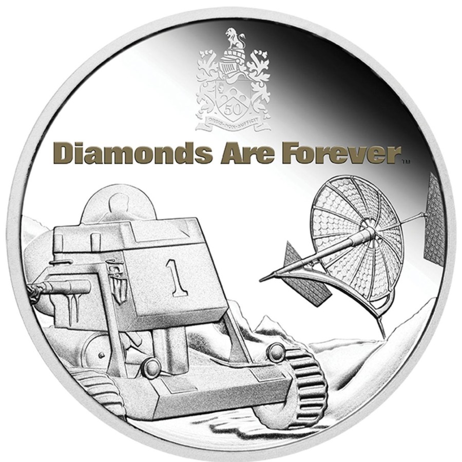 Perth Mint Perth Mint | 2021 1Oz Silver Proof Coloured Coin - James Bond Diamonds Are Forever 50Th Anniversary