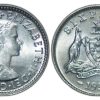 Pre-Decimal Coins Melbourne Mint | 1956 Australian Elizabeth Ii Sixpence Uncirculated