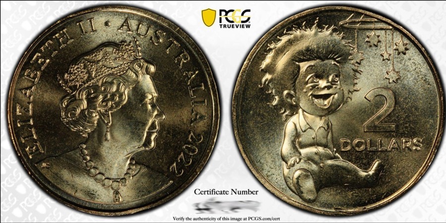 Pcgs Royal Australian Mint | 2022 $2 Indigenous Baby - Baby Set Pcgs Ms68