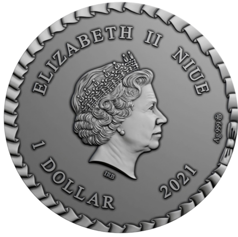 World Coins Lithuanian Mint | 2021 $1 Silver Antique Coin - Fairy Tales - The Princess And The Pea