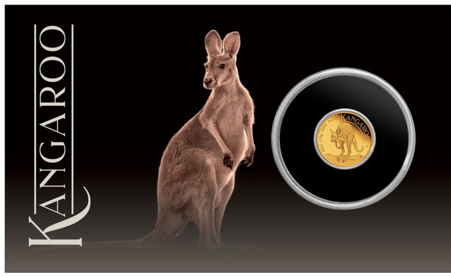 Perth Mint Perth Mint | 2022 0.5G Gold Proof Coin In Card - Mini Roo