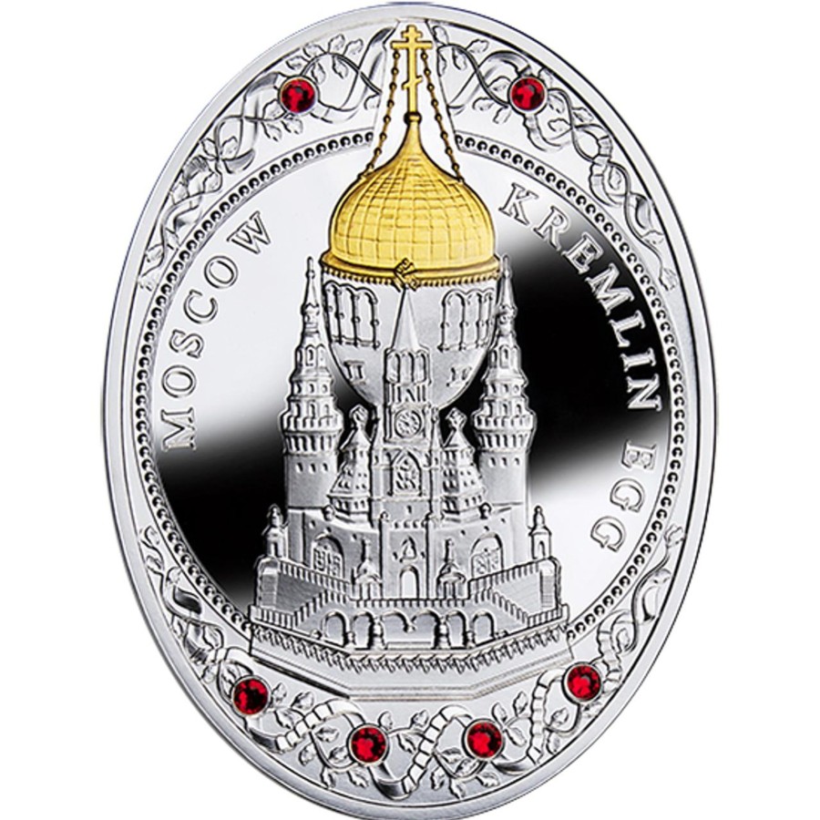 Mint Of Poland Mint of Poland | 2013 Niue $2 Silver Coin - Imperial Faberge Eggs - Moscow Kremlin Egg