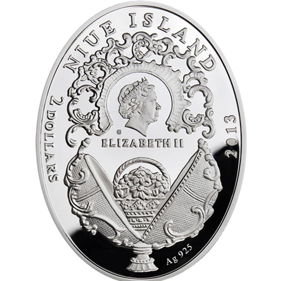 Mint Of Poland Mint of Poland | 2013 Niue $2 Silver Coin - Imperial Faberge Eggs - Moscow Kremlin Egg