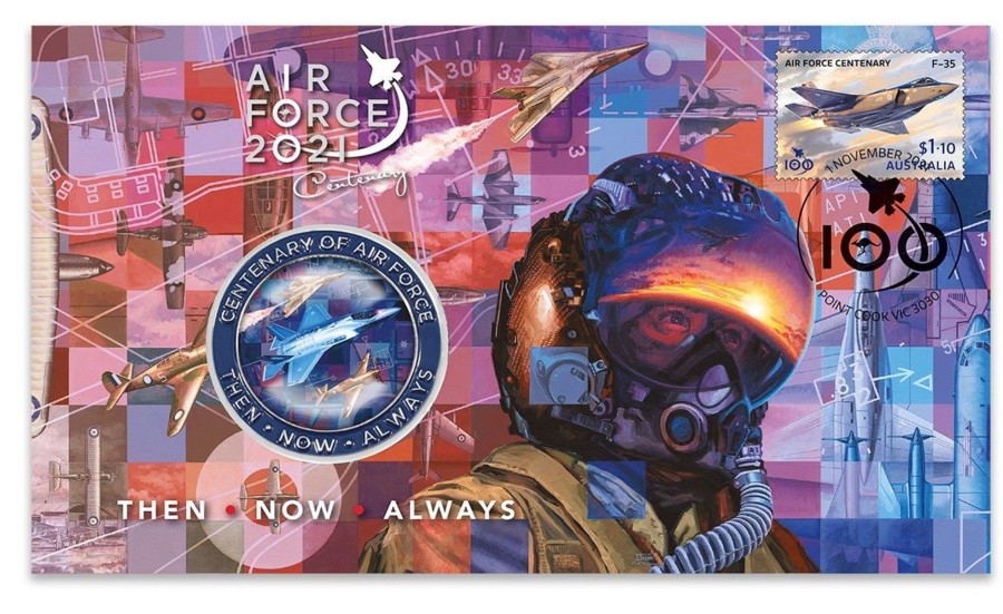 Pnc Australia Post | Air Force 2021 Centenary Stamp And Medallion Cover