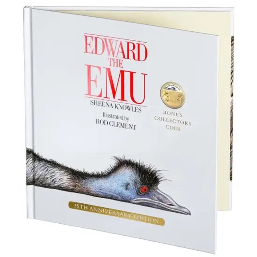 Royal Australian Mint Royal Australian Mint | Royal Australian Mint Edward The Emu 35Th Anniversary 20C Colour Unc Coin & Delux Edition Book